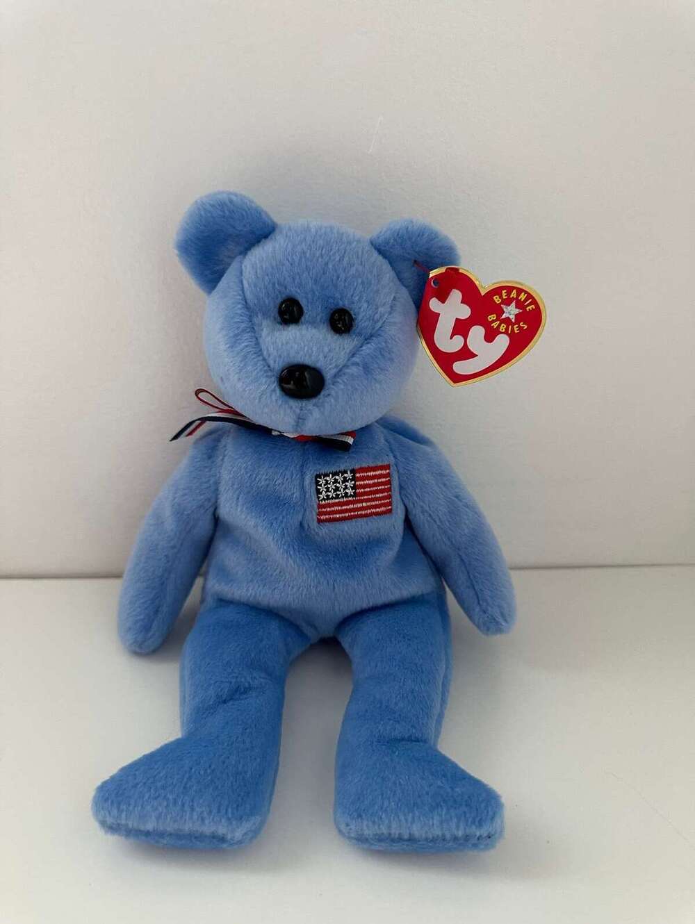 Ty Beanie Baby “America” the Blue Patriotic Bear (8.5 inch)